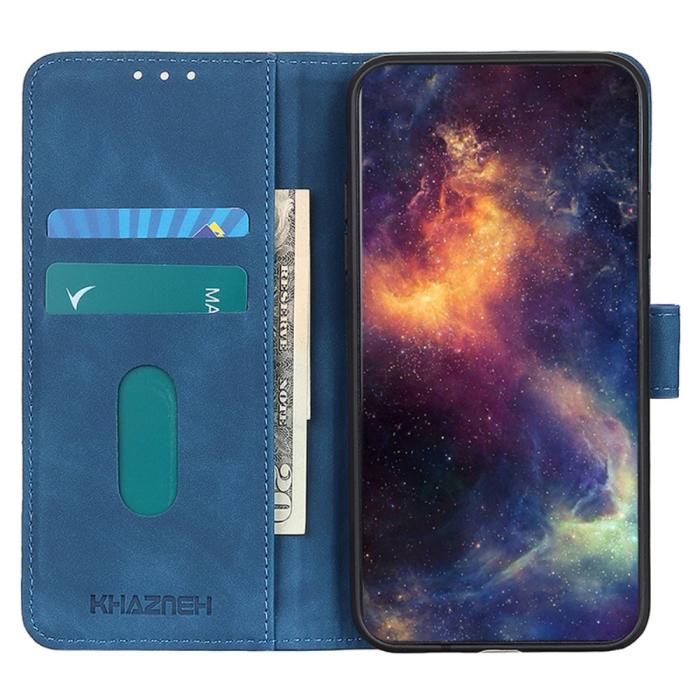 Bild 2, KHAZNEH Samsung Galaxy A05s 4G Fodral Retro Läder Blå