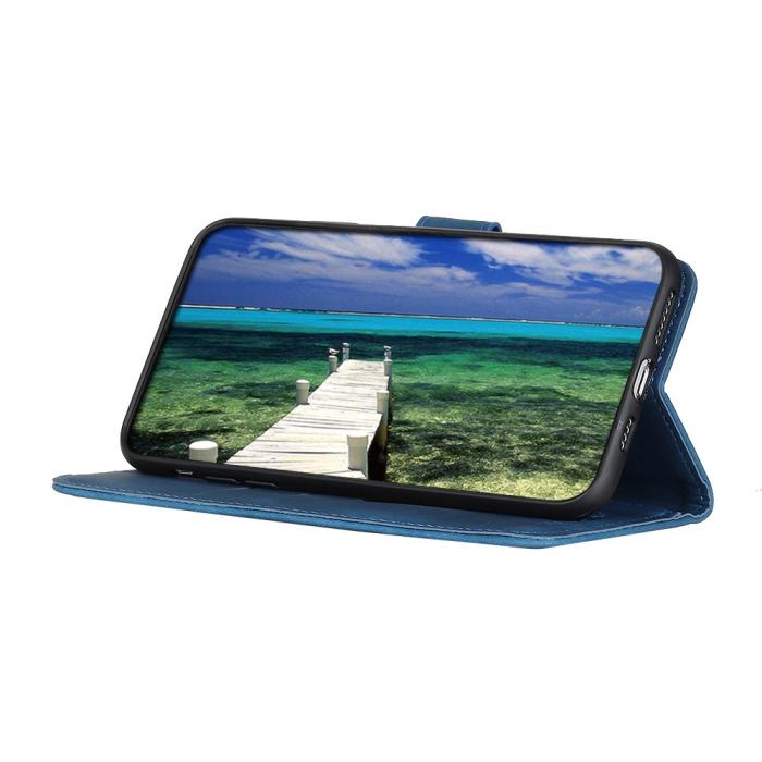 Bild 3, KHAZNEH Samsung Galaxy A05s 4G Fodral Retro Läder Blå