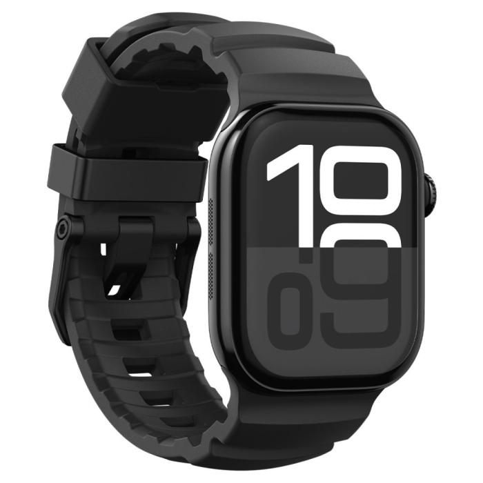 Bild 4, Spigen Apple Watch 42/44/45/46/49 mm Klockarmband Svart