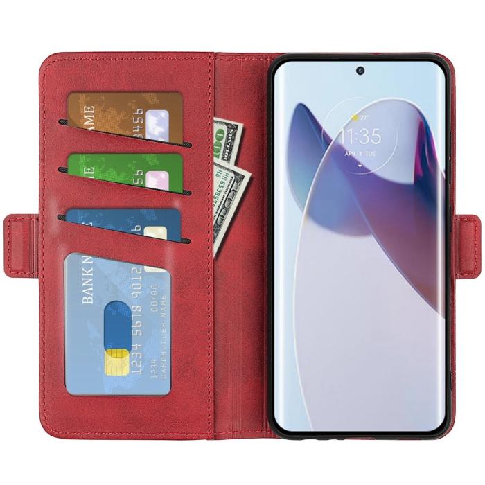Bild 2, Motorola Edge 30 Ultra 5G Fodral Magnetisk Stängning Röd