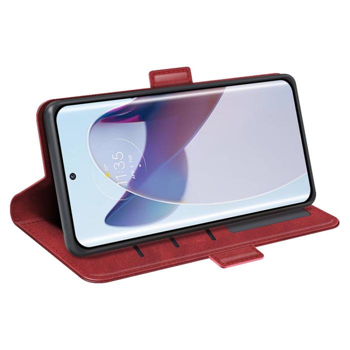 Bild 3, Motorola Edge 30 Ultra 5G Fodral Magnetisk Stängning Röd