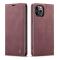 iPhone 12 Pro Max - CASEME Vintage Flip Fodral - Vinröd