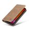 iPhone 12 Pro Max - CASEME Vintage Flip Fodral - Ljus Brun