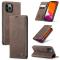 iPhone 12 Pro Max - CASEME Vintage Flip Fodral - Brun