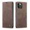 iPhone 12 Pro Max - CASEME Vintage Flip Fodral - Brun