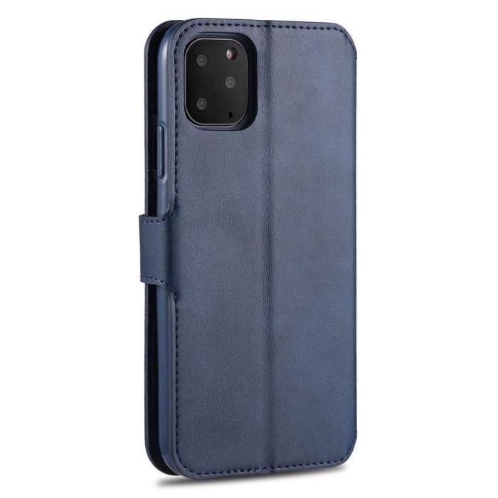 Bild 4, iPhone 12 Pro Max - AZNS Läder Fodral - Blå