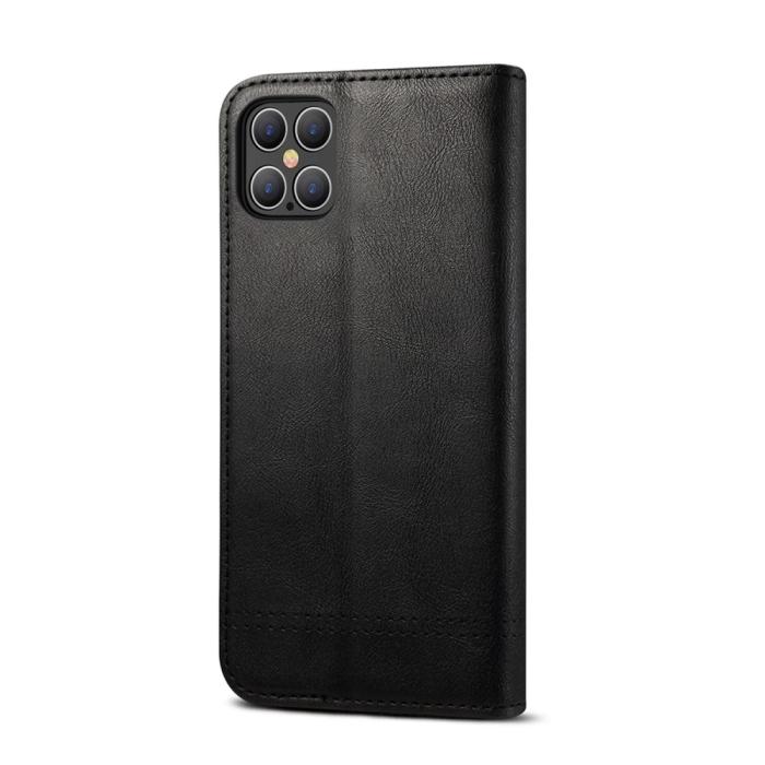 Bild 4, iPhone 12 Pro Max - Retro Flip Fodral - Svart
