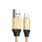 Cababi Type-C / USB-C Kabel 1M Quick Charge - Guld