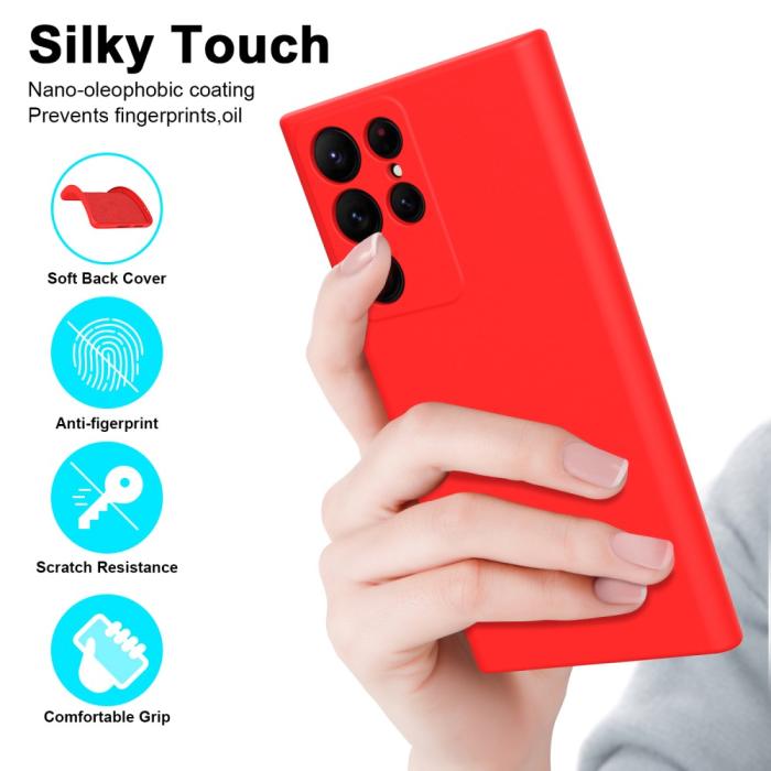 Bild 4, Samsung Galaxy S23 Ultra Skal Gummerat TPU Svart
