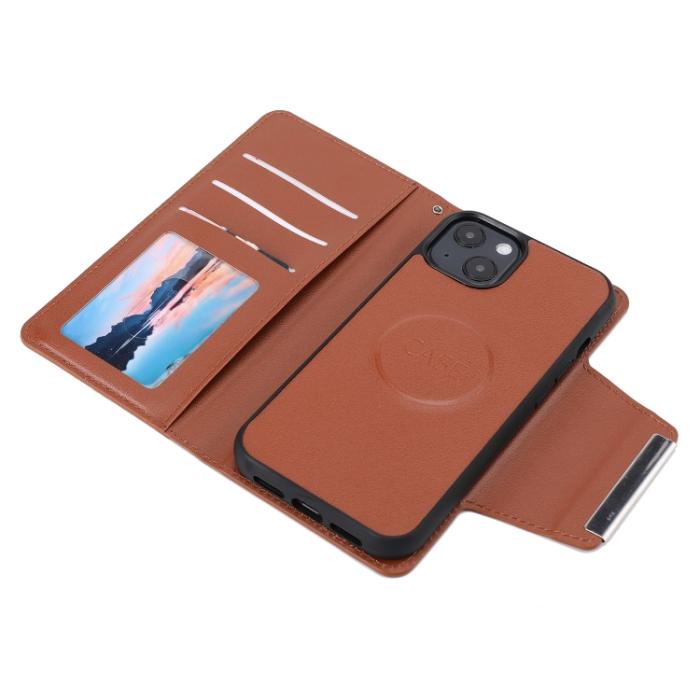 Bild 4, iPhone 14 Plus 2in1 Magnet Fodral Brun