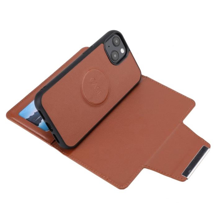 Bild 5, iPhone 14 Plus 2in1 Magnet Fodral Brun