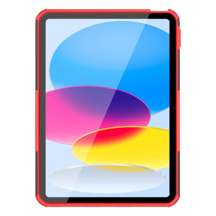Bild 4, iPad 11 2025 / 10.9 2022 Skal Rugged Kickstand Armor Röd