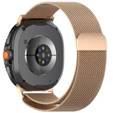 Galaxy Watch 8 46/44/40 mm Armband Milanese Loop Ros&eacute;guld
