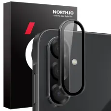 NORTHJO Galaxy A26 5G Linsskydd H&auml;rdat Glas Svart