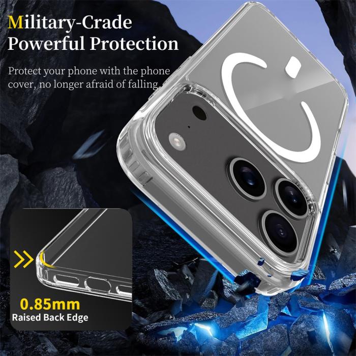 Bild 2, iPhone 18 Pro / 17 Pro Skal MagSafe TPU Transparent