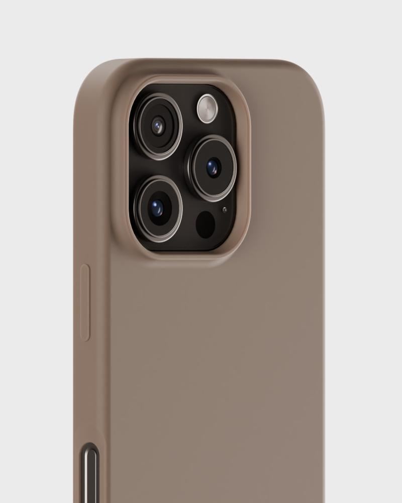 holdit iPhone 16 Pro Mobilskal Silikon Mocha Brown