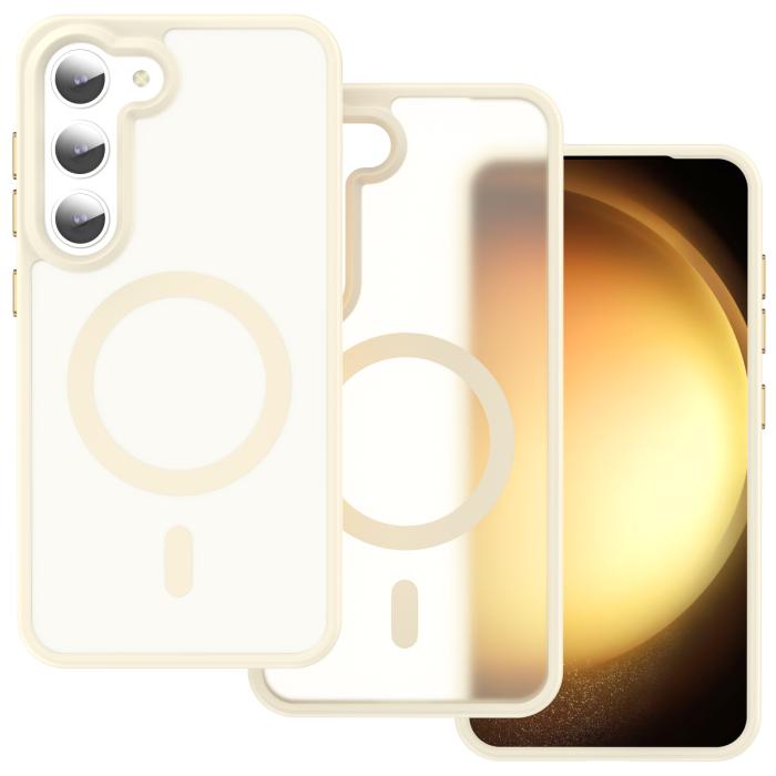 Bild 2, ColorPop Samsung Galaxy S23 Skal CH MagSafe Matt Off White
