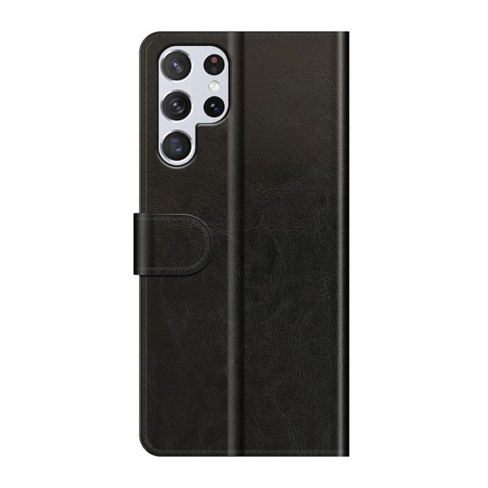 Bild 3, Samsung Galaxy S22 Ultra Fodral Crazy Horse Svart