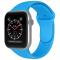 Apple Watch 38/40/41 mm Silikon Armband (M/L) Blå