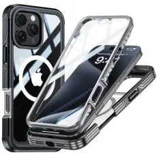 iPhone 16 Pro Max Skal Med Sk&auml;rmskydd 360 Hybrid