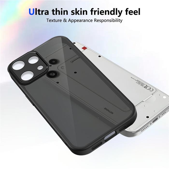 Bild 4, Nothing Phone 3a Lite Skal Hybrid Transparent / Svart