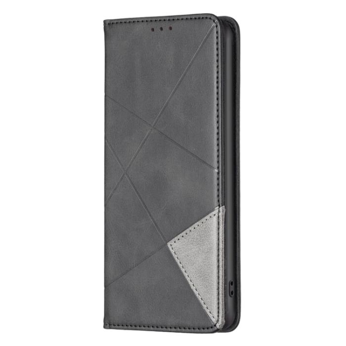 Bild 2, Xiaomi 13 Lite 5G Fodral Geometriskt Flip Läder Svart