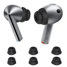 AHASTYLE 3-PACK &Ouml;ronpluggar F&ouml;r Galaxy Buds 3 Pro Svart
