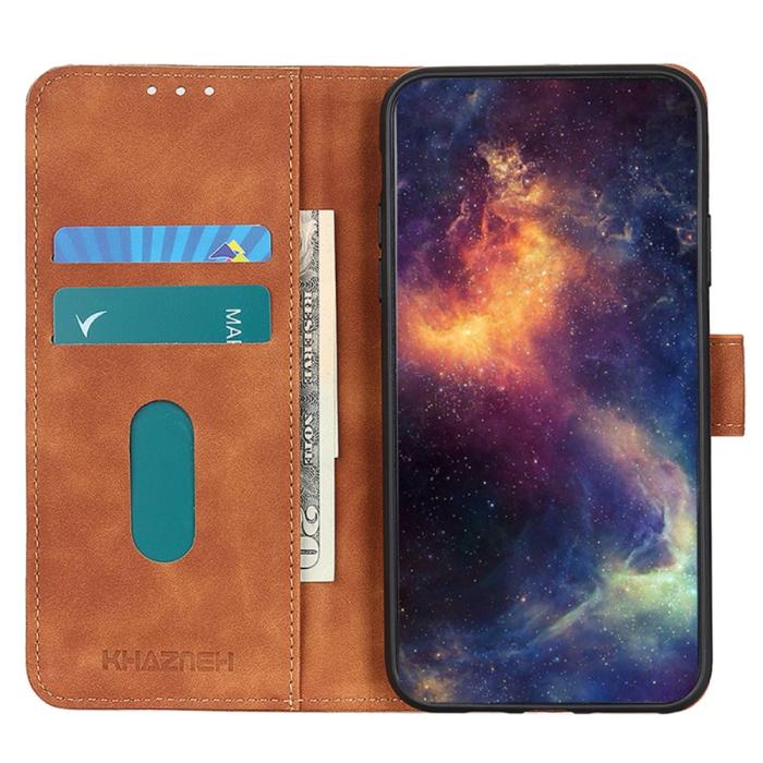 Bild 2, KHAZNEH Samsung Galaxy A05s 4G Fodral Retro Läder Brun