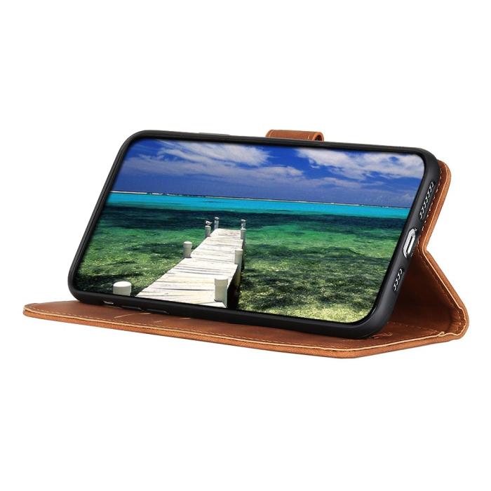 Bild 3, KHAZNEH Samsung Galaxy A05s 4G Fodral Retro Läder Brun