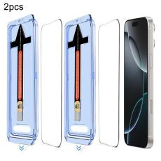 iPhone 16 Pro Max 2-PACK Sk&auml;rmskydd Helt&auml;ckande H&auml;rdat Glas