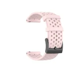 Ihåligt Silikon Armband Suunto (24mm) Ljus Rosa