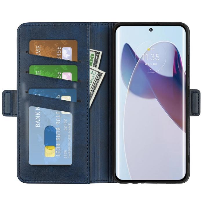 Bild 2, Motorola Edge 30 Ultra 5G Fodral Magnetisk Stängning Blå