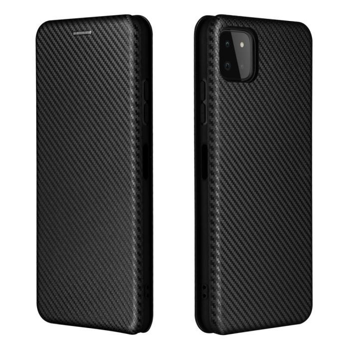 Bild 1, Samsung Galaxy A22 5G - Kolfiber Textur Fodral - Svart