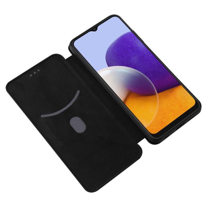 Bild 4, Samsung Galaxy A22 5G - Kolfiber Textur Fodral - Svart