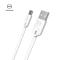 MCDODO 1.5M MicroUSB Kabel - Vit