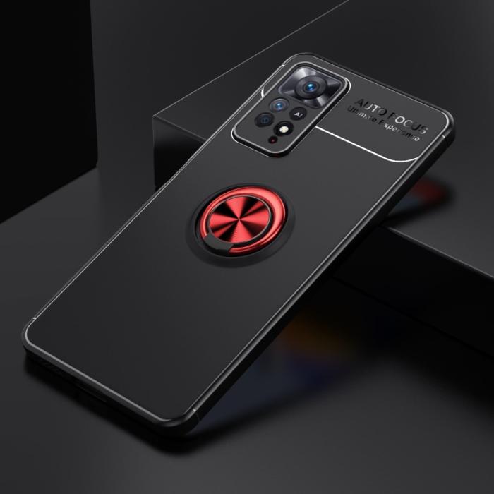 Bild 2, Xiaomi Redmi Note 11 Pro 5G Skal Ring Svart/Röd