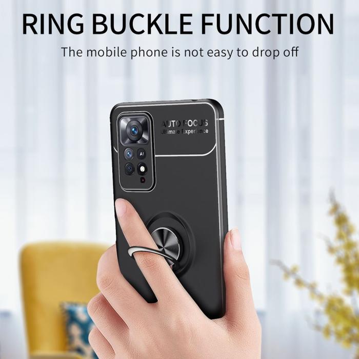 Bild 4, Xiaomi Redmi Note 11 Pro 5G Skal Ring Svart/Röd