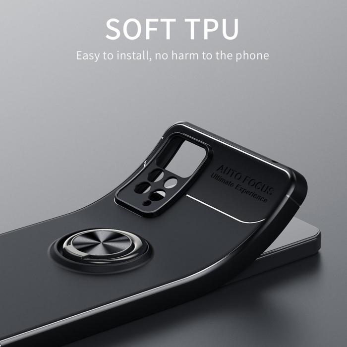 Bild 6, Xiaomi Redmi Note 11 Pro 5G Skal Ring Svart/Röd