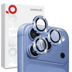 NORTHJO iPhone 18 Pro/18 Pro Max Linsskydd Strass Bl&aring;