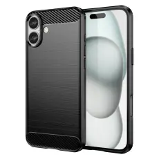 iPhone 16 Plus Skal Borstad Stål Svart