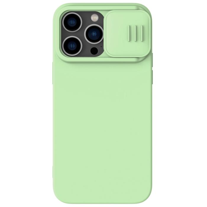 Bild 1, NILLKIN iPhone 14 Pro Max Skal MagSafe CamShield Silky Liquid Grön