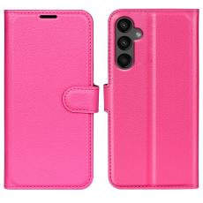 Samsung Galaxy A15 5G Fodral Litchi Läder Rosa