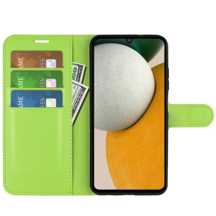 Bild 2, Samsung Galaxy A15 5G Fodral Litchi Läder Grön