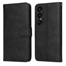 Sony Xperia 1 VII Fodral L&auml;der Svart