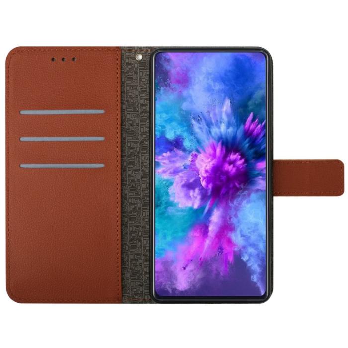 Bild 2, Xiaomi 15 Ultra Fodral Läder Rhombus Brun