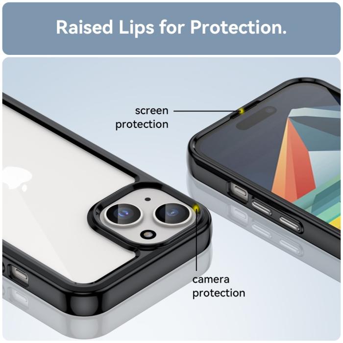 Bild 5, iPhone 15 Skal Akryl/TPU Svart