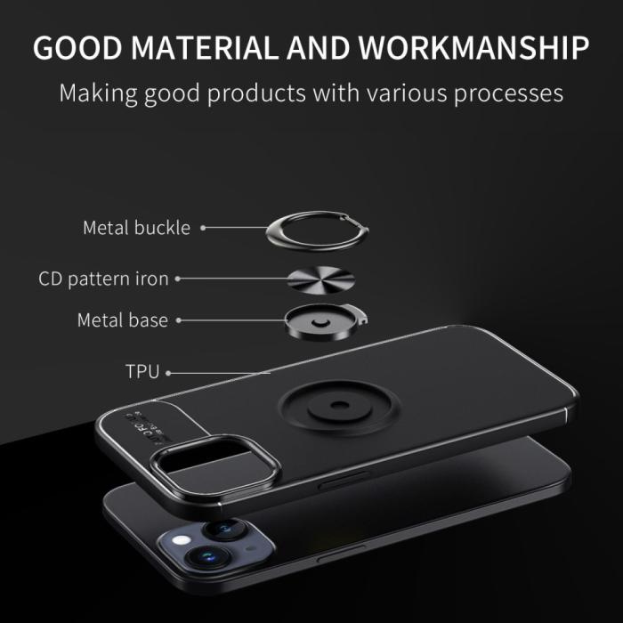 Bild 3, iPhone 15 Skal Ring Blå