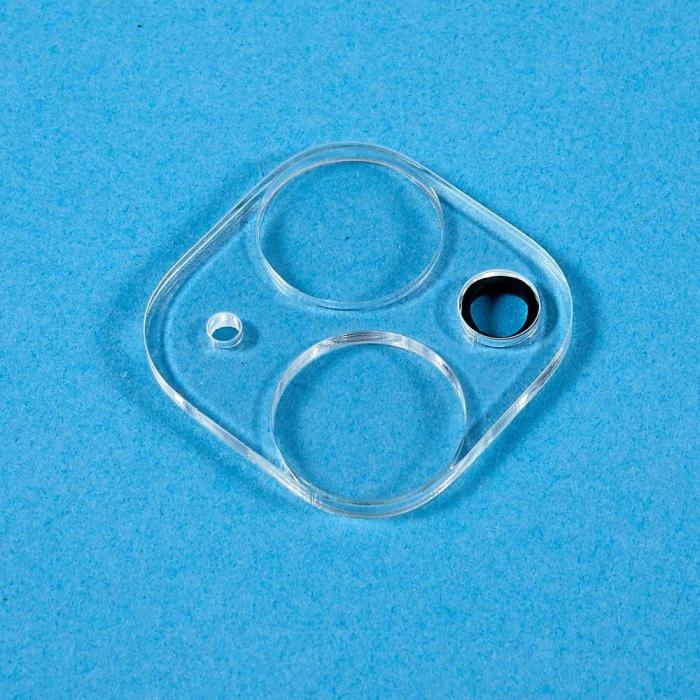 Bild 4, iPhone 15 / 15 Plus Linsskydd 3D Härdat Glas Transparent