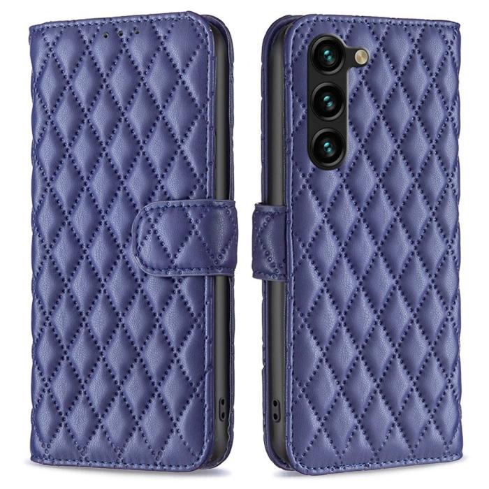 Bild 1, Samsung Galaxy S23 Plus Fodral Diamond Textur Blå