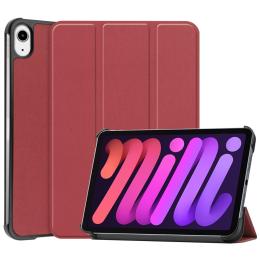 iPad Mini (2021) Fodral Smart Tri-Fold Vinröd